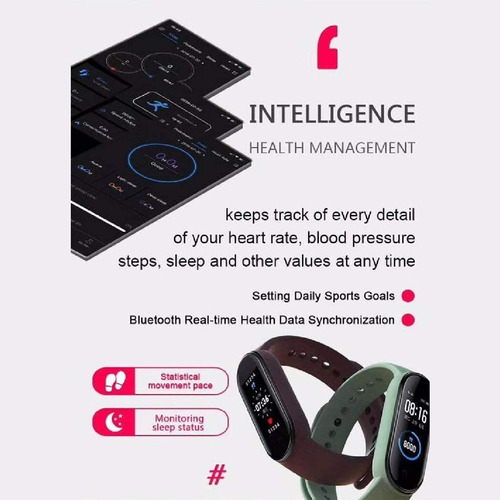 Imagen 6 de 10 de Reloj Inteligente Smartwatch M5 Deportivo Pulsera Deportes