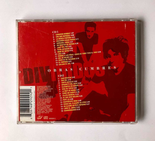 Divididos - Obras Cumbres (2cd) Grandes Éxitos Impecable (Usado)