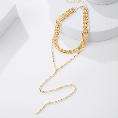 Gigb Pbdk Gargantilla Con Borlas De Diamantes De Imitación P