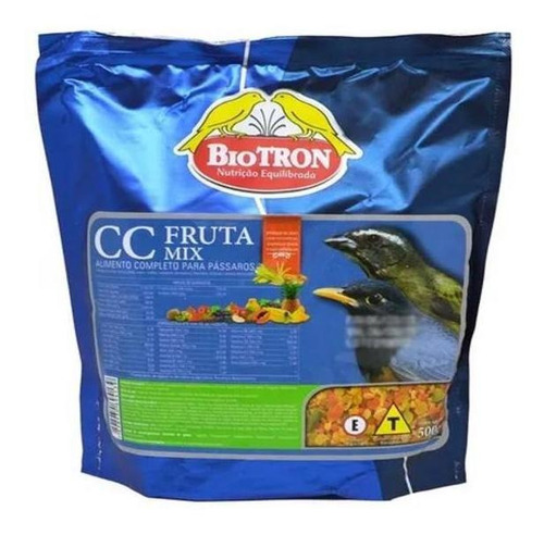 Cc Fruta Mix - 500g - Biotron - Papa De Frutas Para Pássaros