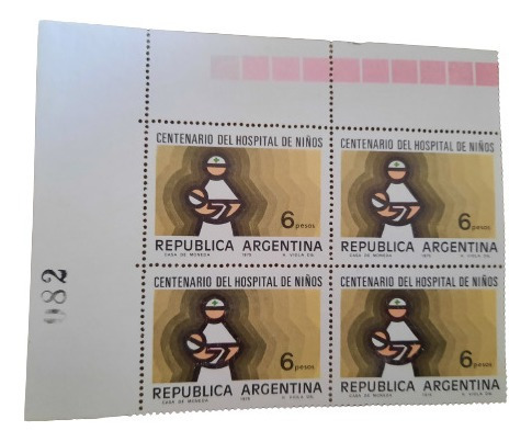 Estampilla Centenatio Del Hospital De Niños