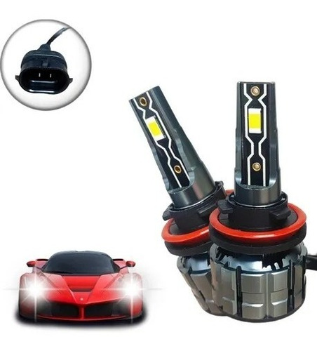 Kit X2 Ampolleta Turbo Led 8v-48v 28000l 280w Conector H11