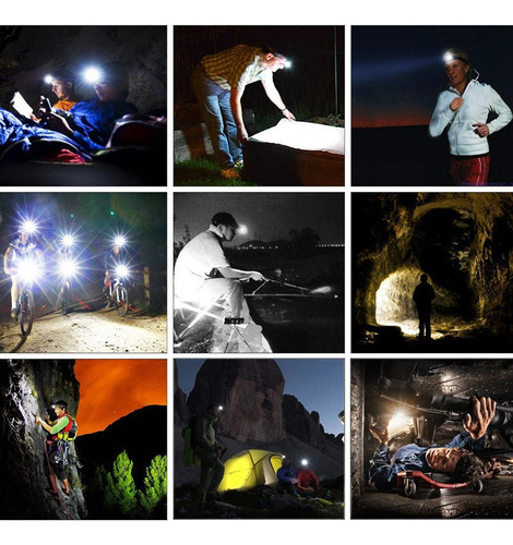 Super Brillante Al Aire Libre Faro 8led Diadema
