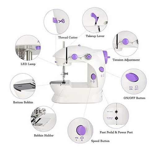 Máquina De Coser Portátil Compatible Con Principiantes.