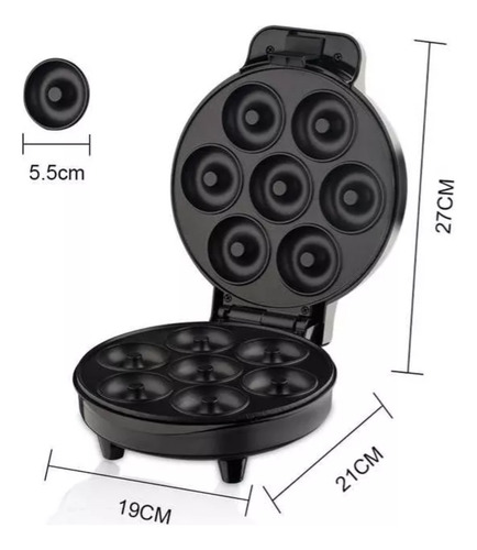 Maquina De Hacer Mini Donas Raf Acero Inox. + Recetario Pdf