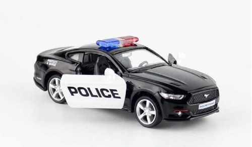 Auto De Colección Policía Ford Mustang Metálico Escala 1:36 