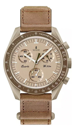 Reloj Unisex Seger 1982 Original Elegante Sport Moonswatch