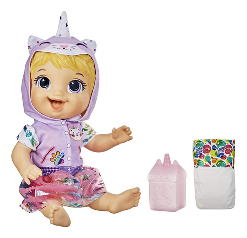 Baby Alive Tinycorns Doll Unicorn Accesorios Bebidas Wets