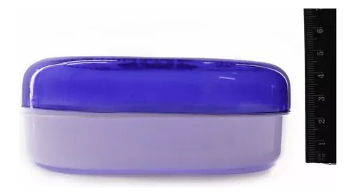 2 Base Para Jabón Con Escurridor Y Tapa, Paquete Con 2 Pieza