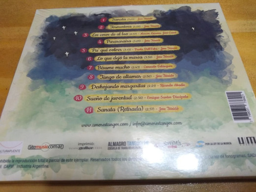 Imagen 2 de 2 de Altamar - Amores Tangos - Cd - Cerrado