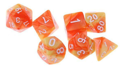 5 Paquete De 5-10 Dados Poliédricos De 7 Uds Para 5 Piezas