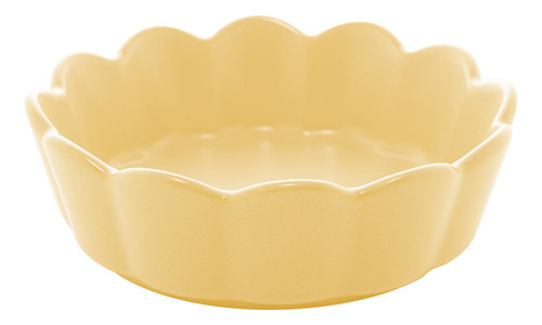 03 Bowls Porcelana Nórdica Bon Gourmet Amarelo Matt 15x5cm