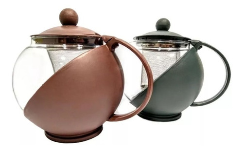 Imagen 8 de 10 de Tetera Cafetera Vidrio Con Filtro Infusor Te En Hebras 750ml
