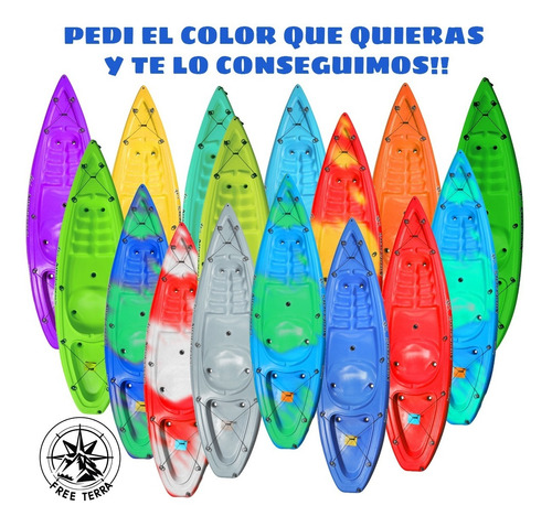 Kayak Para 1 Persona Simplo De Atlantikayaks Combo 1°