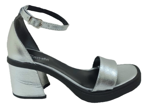 Sandalia Mujer Moda Taco 6 Cm Tiras Liviana Noche Art 425/1