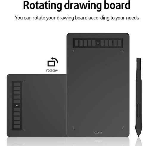 Tableta De Dibujo Gráfico Xenx P3-1060b De 10x6 Pulgadas Con