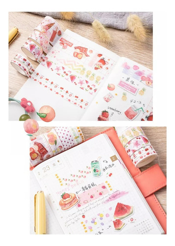 Washi Tape Set De 10 Cintas Decorativas Diseños Scrapbooking