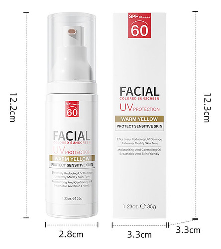 Crema De Día Con Color D Sun Cream Face Spf60, Protector Sol