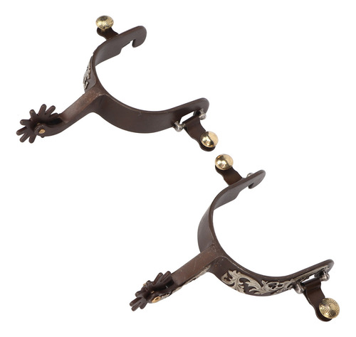 2 Unidades De Western Cowboy Spurs, De Acero Con Bajo Conten