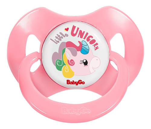 Chupeta Bebê +6 Meses Com Capuz De Proteção Rosa Baby Go Unicórnio Período De Idade + 6 Meses