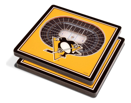 Posavasos 3d De Pittsburgh Penguins De Nhl, Vistas Del ...