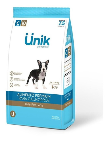 Alimento Perros Balanceado Puppy Pequeño Unik 3kg Bulldog