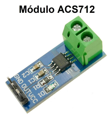 Módulo Acs712 Sensor Corriente Hall Dc (20 Amperes)