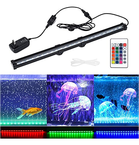 Luz Led Sumergible Para Acuario Con Orificio Para Burbujas D