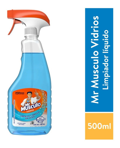 Mr. Músculo Limpiador De Vidrios Líquido 500ml