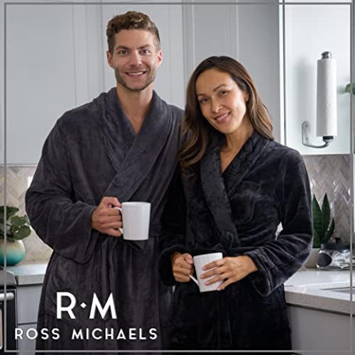 Ross Michaels Bata Para Hombre Estilo Envolvente Con Capucha