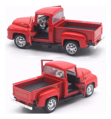 Camioneta Roja Modelo 1:32 Navidad