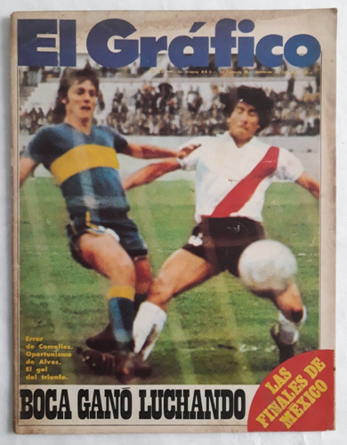 Revista El Grafico 2925 - Boca 2 River 1 1975 Fs