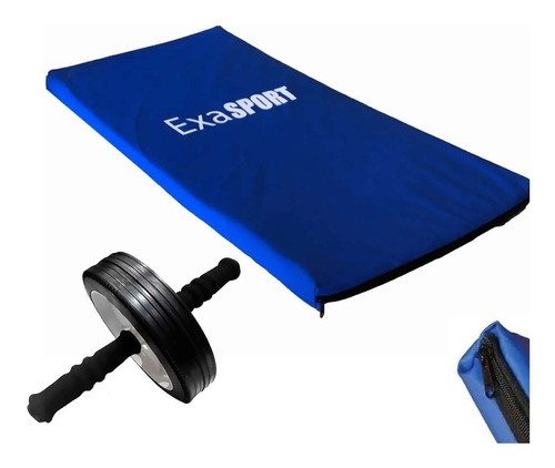 Combo Fitness Exahome Rueda Abdominal + Colchoneta Ejercicio