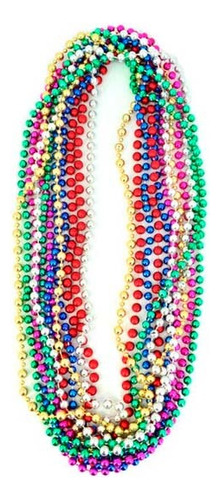 Pack X 4  Collar De Perlas De Cotillon Colores Varios