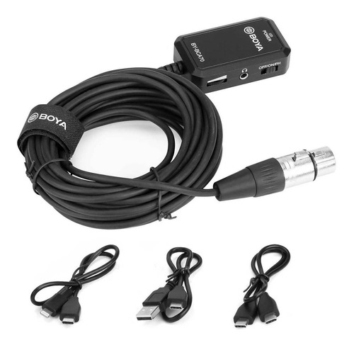 Adaptador Boya De Audio Para Micrófonos Xlr A Dispositivos M