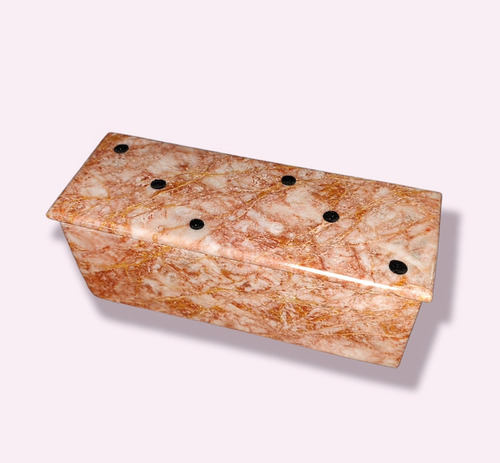 Juego De Dominó De Mármol. Rosa 28 Fichas.