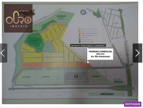 Imagem 6 de 8 de Terreno À Venda, 613 M² Por R$ 1.200.000 - Residencial Amazonas - Franca/sp - Te0168