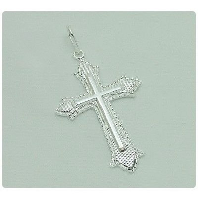 Pingente Unisex Crucifixo Em Prata 925