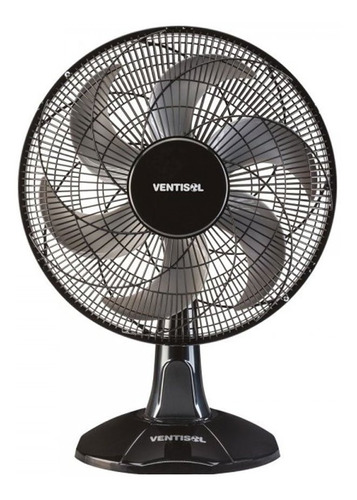 Ventilador Oscilante De Mesa Turbo 40cm 6 Pás Preto Ventisol