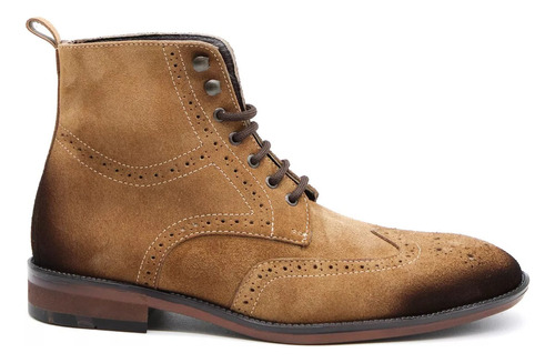 Bota Botin Bostoniano Aston Piel Cuero Gamuza