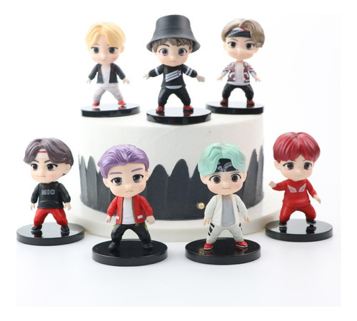 Bts Tiny Tan Conjunto De 7 Figuras Completa Coleção Exército