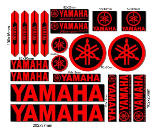 Pegatinas Sticker Logo Yamaha Colores Impermeables