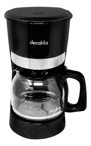 Cafetera 12 Tazas Filtro Permanente Negra Decakila Kucf012b