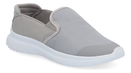 Tenis Casual Dama Flexible Slip On Gris 325-32