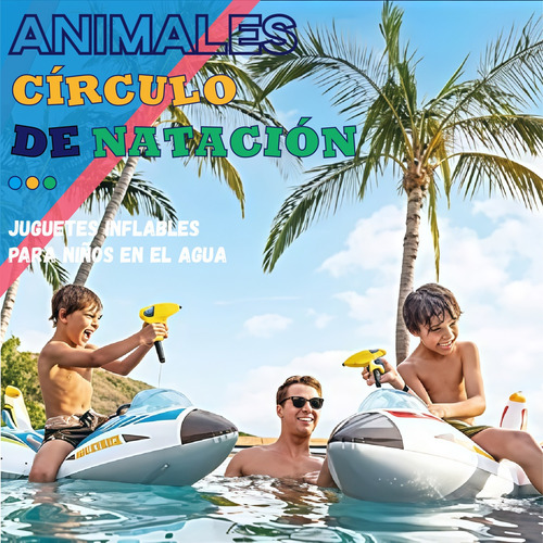Flotadores De Piscina Para Niños Con Pistola De Agua