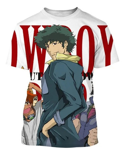 Camiseta De Manga Corta Con Estampado 3d Cowboy Bebop