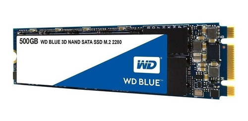 Imagen 2 de 3 de Disco sólido SSD interno Western Digital WDS500G2B0B 500GB azul