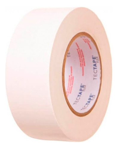 Fita Crepe Larga Grande Tectape 48mm X 50m Kit 4 Rolos Cor Branco Liso