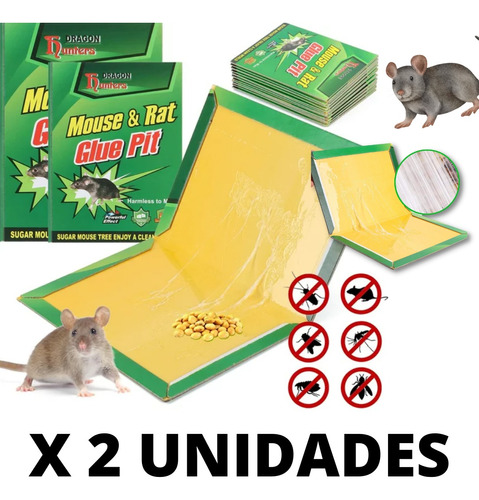 Trampa Adhesiva Para Ratas, Ratones 2 Unidades Cod  2941
