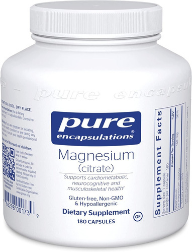 Pure Encapsulations | Magnesium Citrate I 180 Capsules